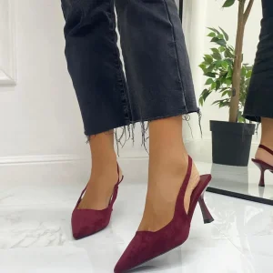 Primi Tacchi Shinta - Décolleté Donna Tacco Spillo Punta Bordeaux Clearance