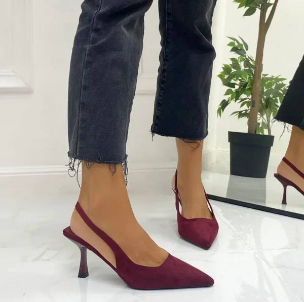 Primi Tacchi Shinta - Décolleté Donna Tacco Spillo Punta Bordeaux Clearance