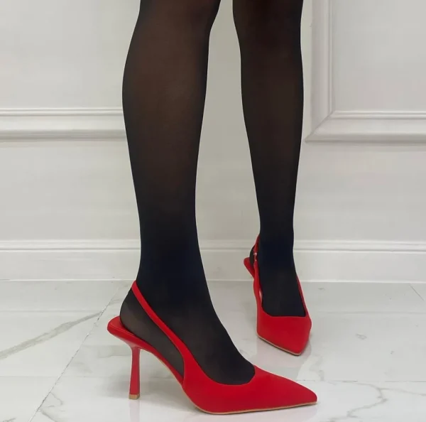Primi Tacchi Shinta - Décolleté Donna Tacco Spillo Punta Rosso Outlet