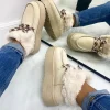 Primi Tacchi Sidney - Stivaletto Eskimo Boots Gomma Alta Beige Fashion