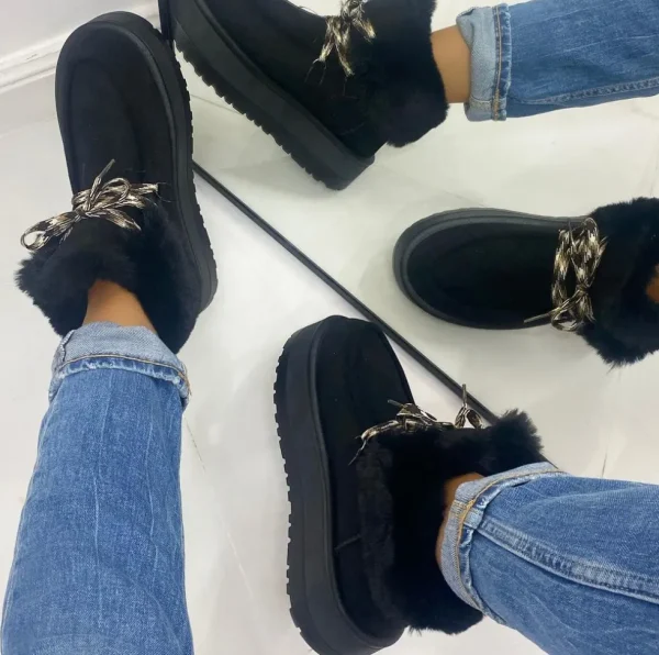Primi Tacchi Sidney - Stivaletto Eskimo Boots Gomma Alta Nero Outlet