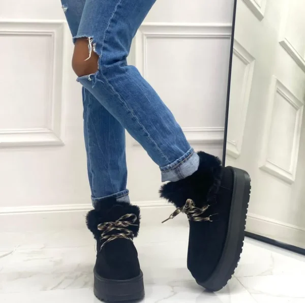 Primi Tacchi Sidney - Stivaletto Eskimo Boots Gomma Alta Nero Outlet