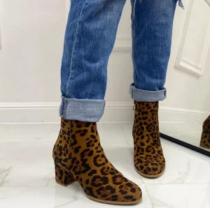 Primi Tacchi Silvie - Stivaletto Donna Punta Tacco Leopardato Online