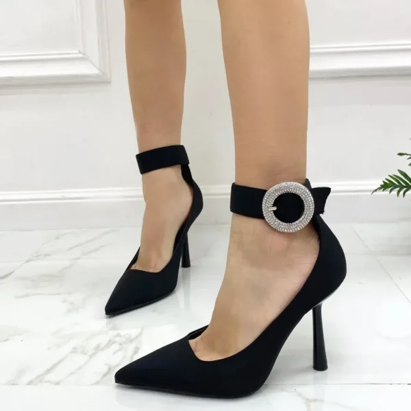Primi Tacchi Susanna - Décolleté Donna Tacco Spillo Punta Cinturino Fibbia Elegante Online