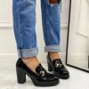 Primi Tacchi Tessa - Mocassino Tacco Donna Casual Elegante Nero Best
