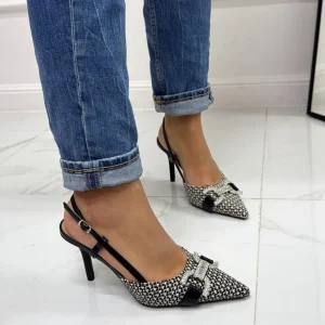 Primi Tacchi Thalia - Décolleté Donna Tacco A Spillo Punta Elegante Nero Clearance