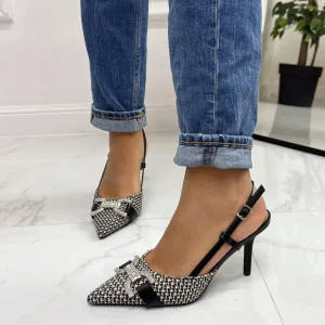Primi Tacchi Thalia - Décolleté Donna Tacco A Spillo Punta Elegante Nero Clearance