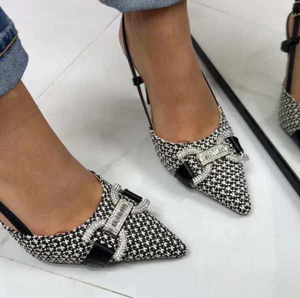 Primi Tacchi Thalia - Décolleté Donna Tacco A Spillo Punta Elegante Nero Clearance