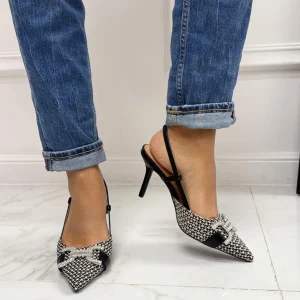 Primi Tacchi Thalia - Décolleté Donna Tacco A Spillo Punta Elegante Nero Clearance