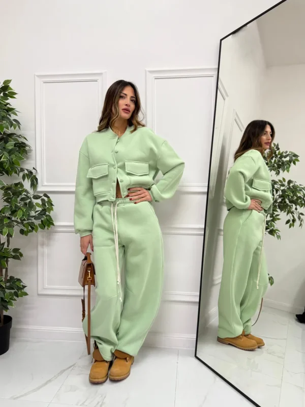 Primi Tacchi Tuta Ilary Verde Fashion