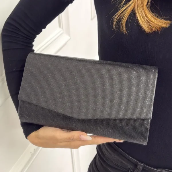 Primi Tacchi Vienna - Pochette Borsa Donna Strass Elegante Nero Argento oro Outlet