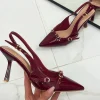 Primi Tacchi Virginia - Décolleté Donna Tacco A Spillo Punta Vernice Elegante Borde Best