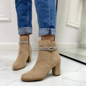 Primi Tacchi Vitty - Stivaletto Donna Scarpa Tacco Quadrato Punta Casual Comodo Str Best