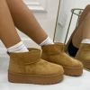 Primi Tacchi Yumi - Stivaletto Eskimo Boots Gomma Alta Cuoio Hot